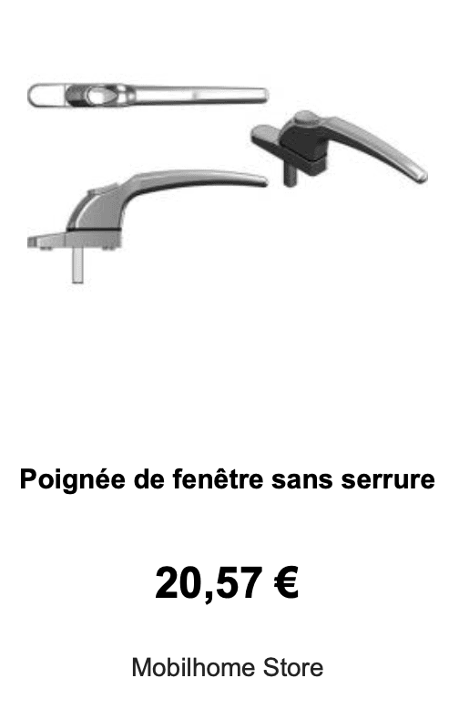 Poignee de fenetre